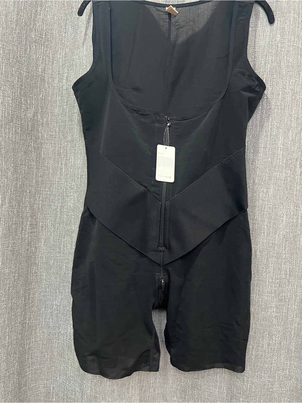Black Women's Shapewear Romper Jumpsuit - Sleek Support